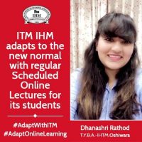 IHM - Online lecture students experience, Dhanashri Rathod